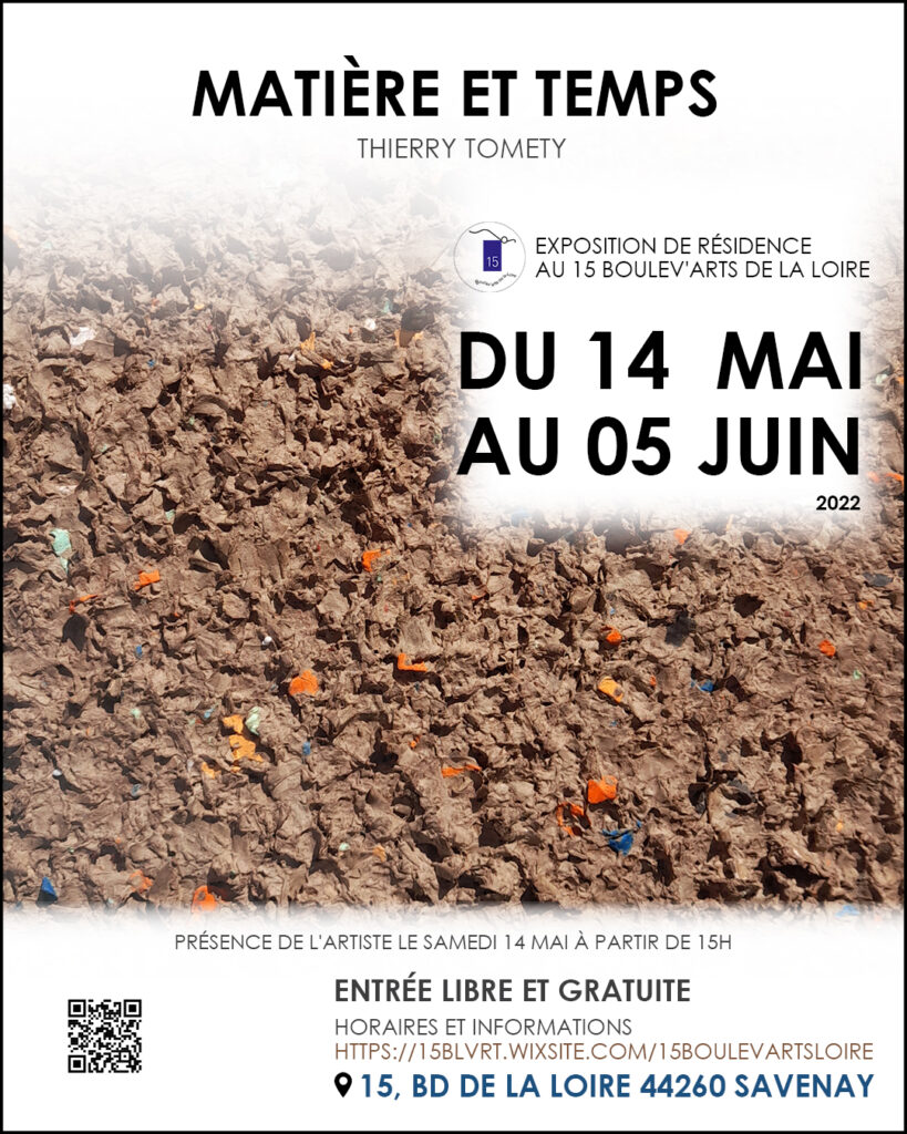 Afiche de l'Expo "Matière et Temps"